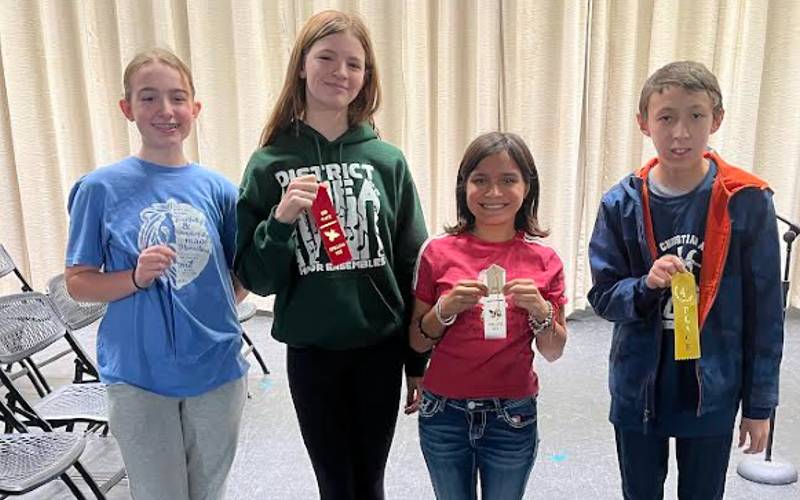 The top four placers at Ark City Spelling Bee will advance to county bee