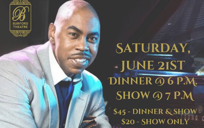 Jazz pianist and singer Justin Echols to perform at Burford Theatre next month