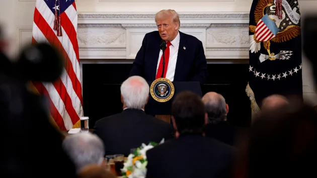 Freewheeling Trump veers off on tangents at Faith Office luncheon