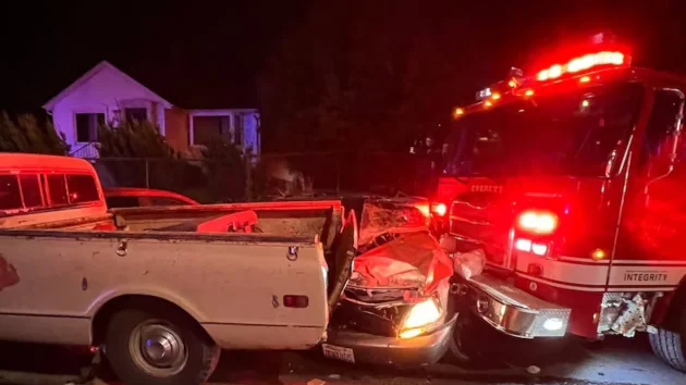 Fire engine thief wanted after car-smashing rampage