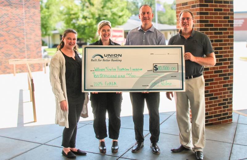 Union State continues support of William Newton Healthcare Foundation