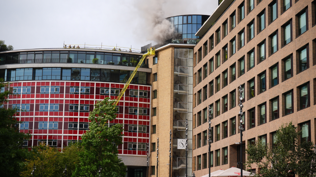 100 firefighters battle blaze at BBC’s former headquarters in London