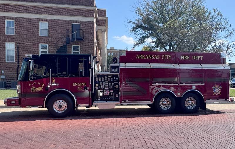 Ark City Fire-EMS hosting Push-In Ceremony for new department fire engine