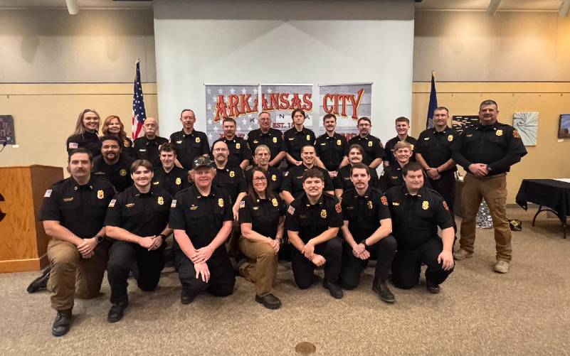 Ark City Fire/EMS hosts a new awards ceremony and Christmas party