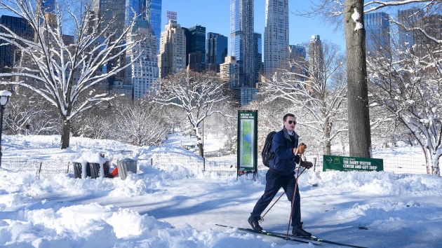 Snowstorm pushes through Northeast with days of melting expected to follow