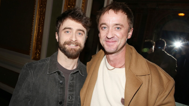 ‘Harry Potter’ stars Daniel Radcliffe, Tom Felton reunite on Broadway