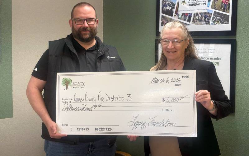 Legacy grant helps to complete remodeling project for Cowley Fire Dist. 3