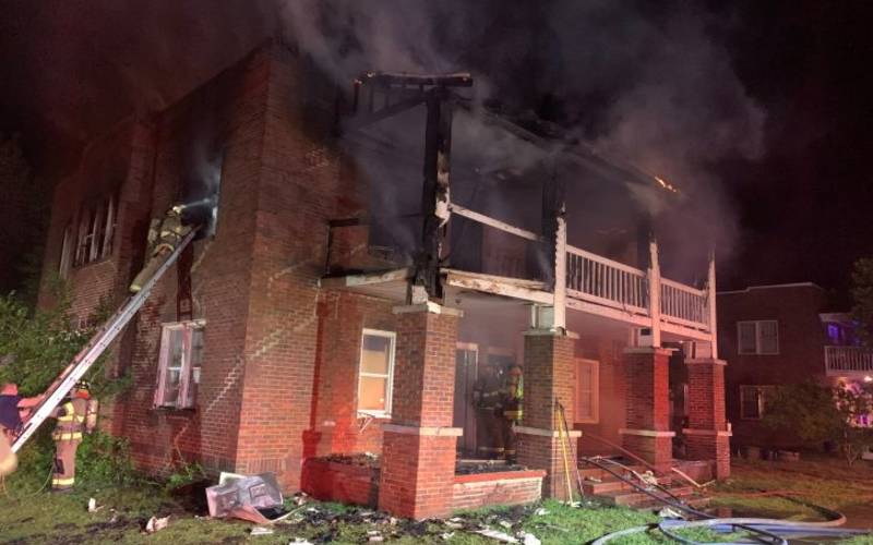 Firefighters in Ponca City battle early morning apartment fire on Friday