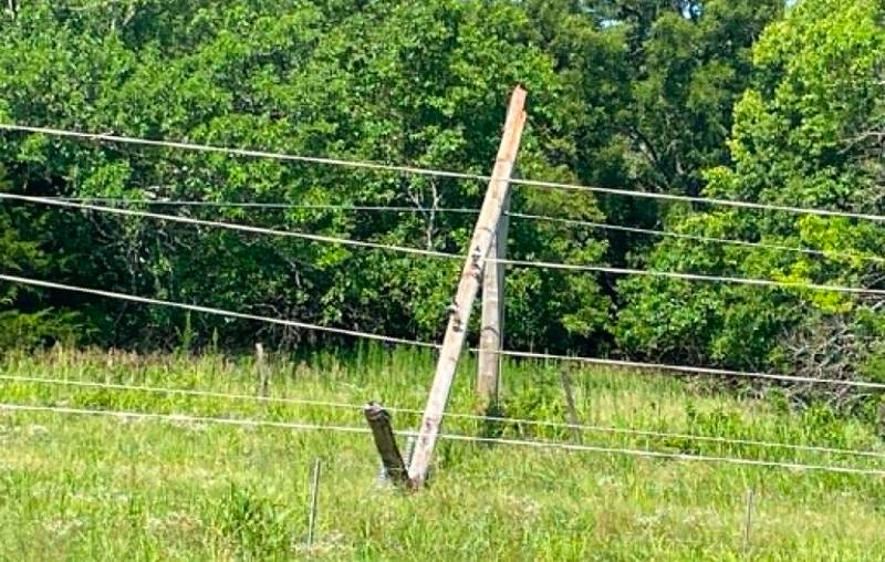 Storms in May and June have brought down 30 power poles in Winfield