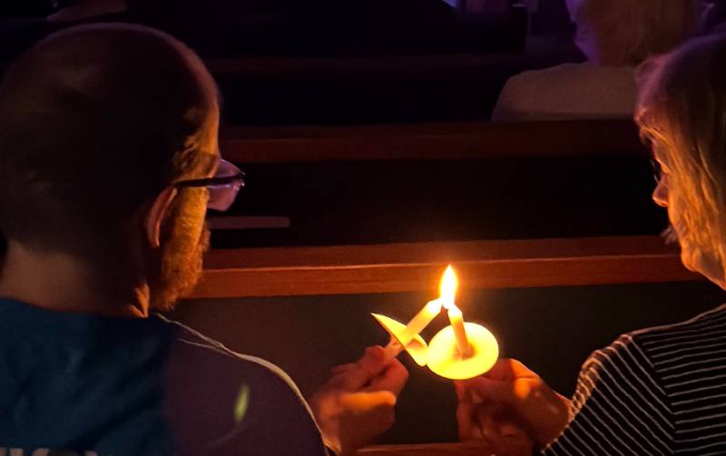 Community members gather Friday to remember slain Winfield family